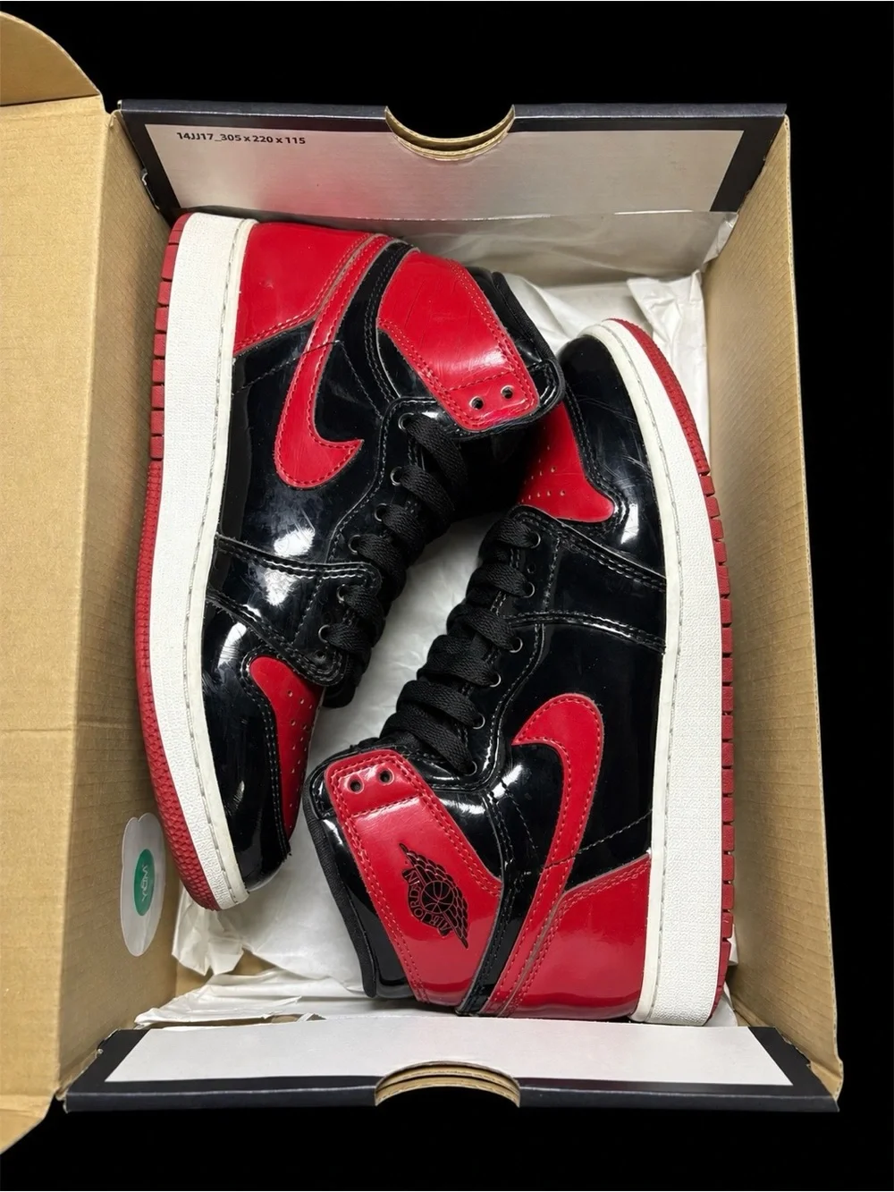 Jordan 1 Patent Bred Size 6Y